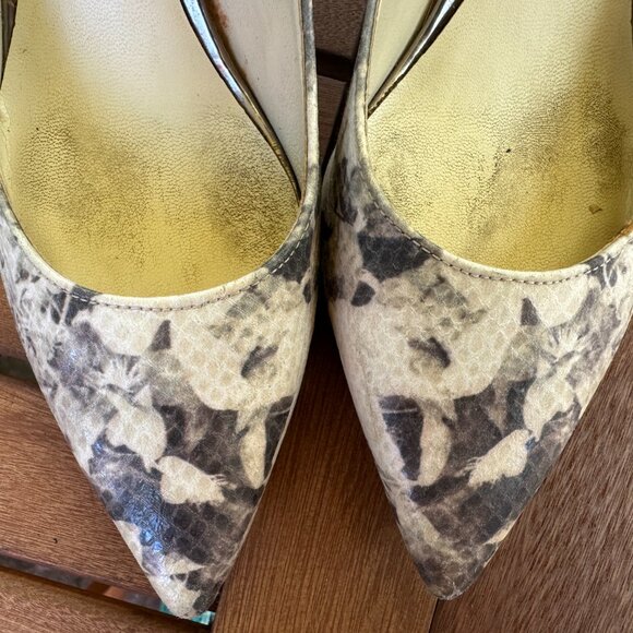 Sz 5.5M Nine West faux snake skin 2.5in heels - Picture 12 of 12